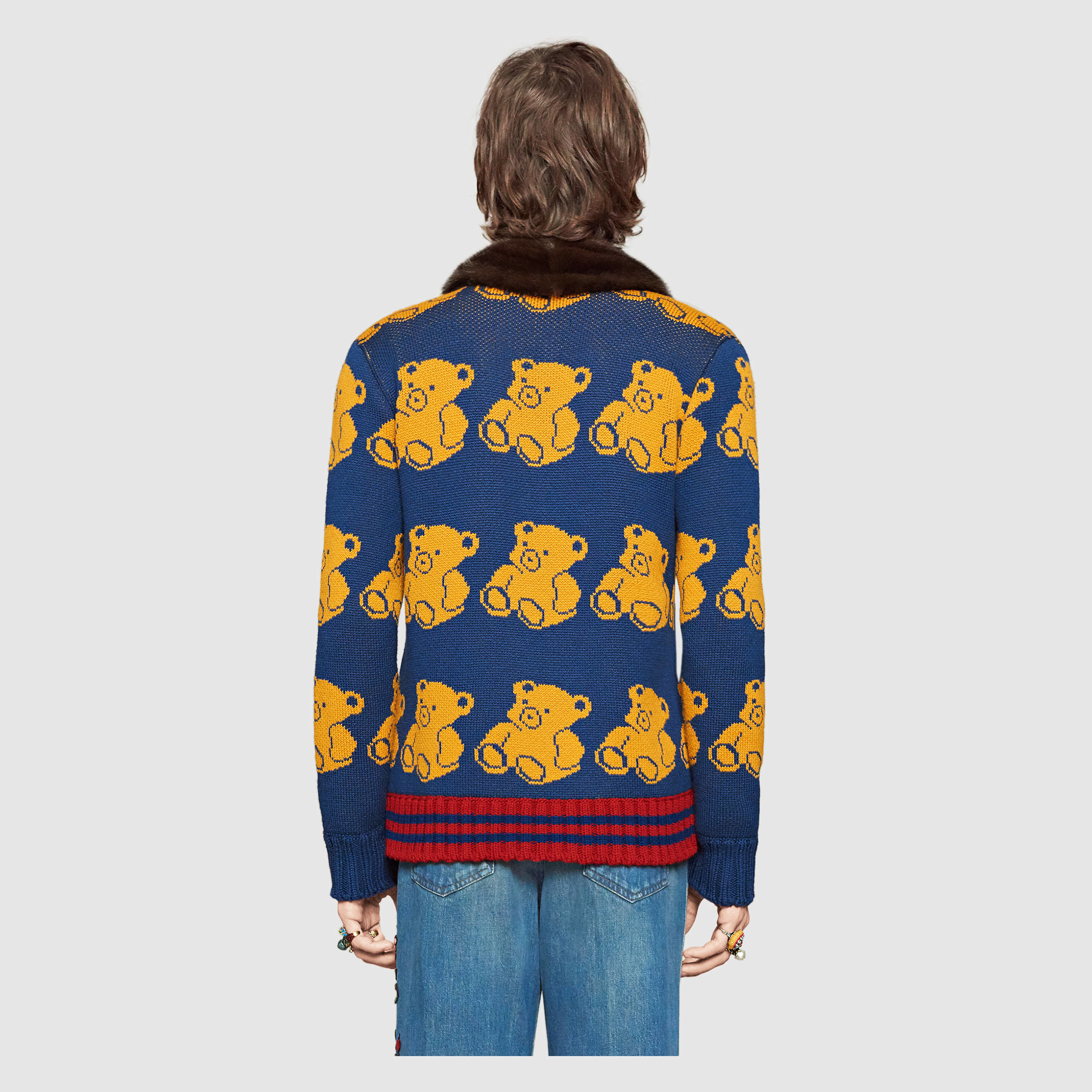 Gucci wool sweater with teddy shop bear